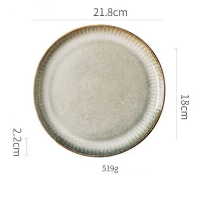 Elegant Japanese plates for dining table