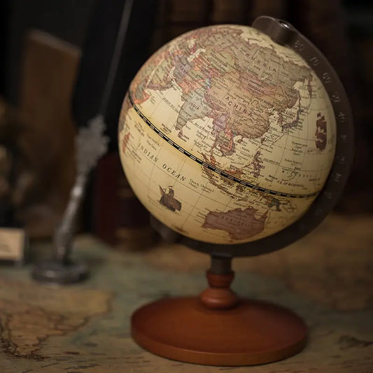 Vintage globe home decor