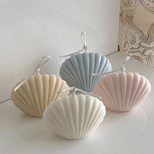 shell candle home decoration